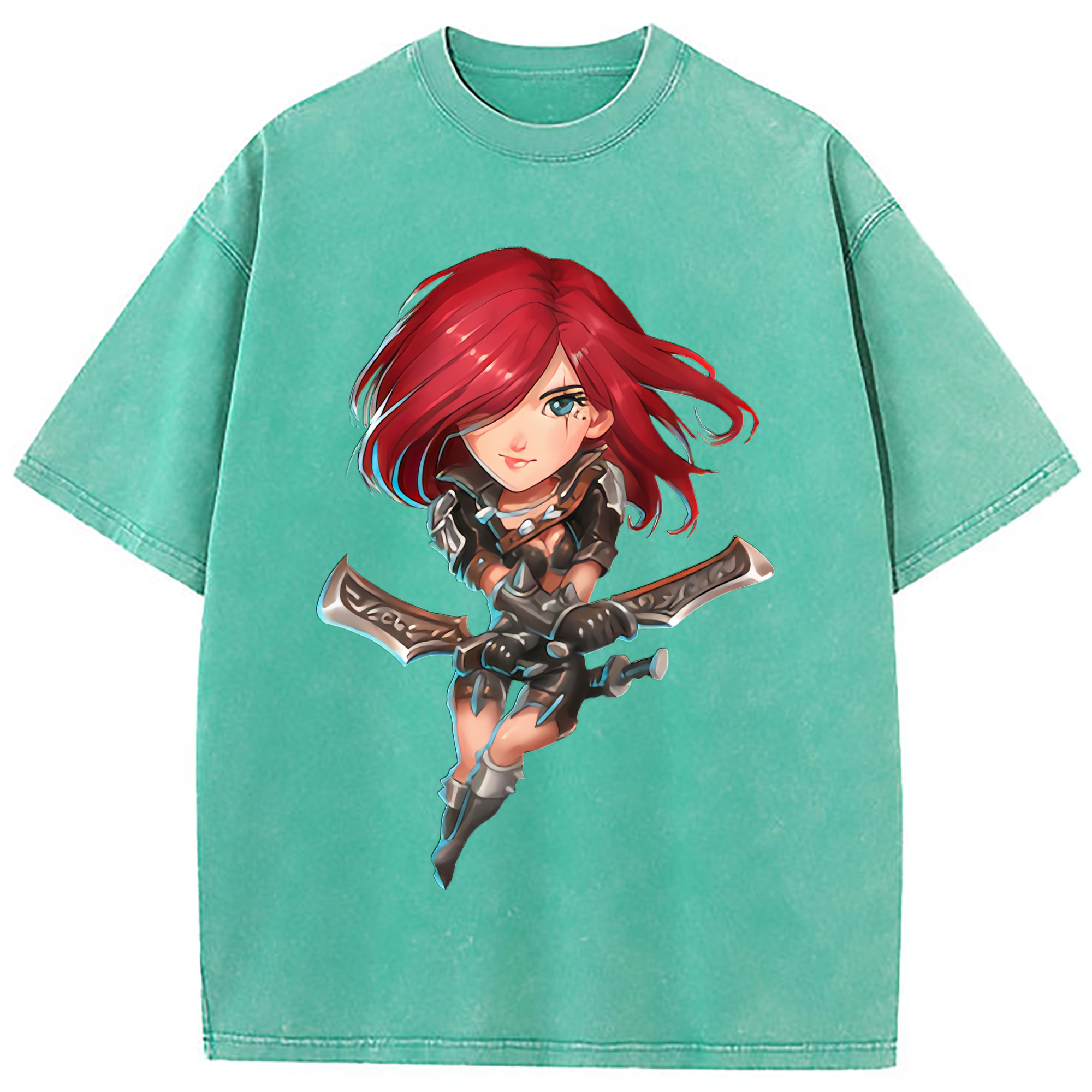 （画像用） リーグ・オブ・レジェンド League of Legends LOL 綿100% ヴィンテージ風 半袖Tシャツ（フロントプリント）